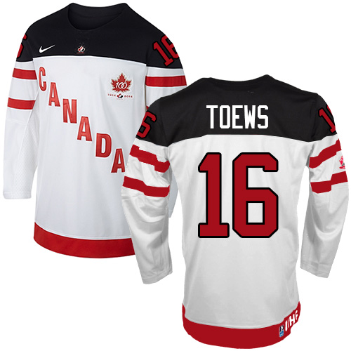 Olympic Hockey Jonathan Toews Authentic Kinder Weiß – Team Canada #16 100th Anniversary